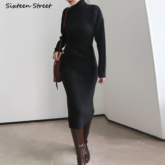 Robe Pull – Silhouette Sculptée & Raffinée